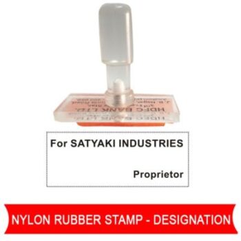 Nylon Rubber Stamp designation