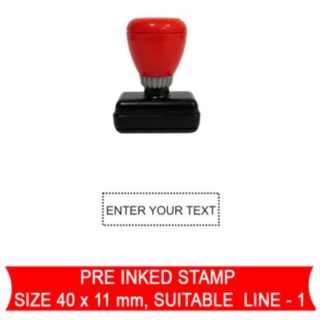 pre inked line stamp 3