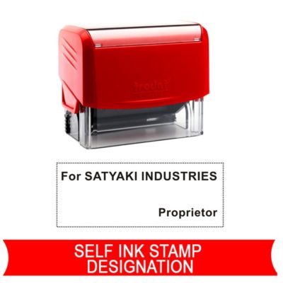 self inked designation