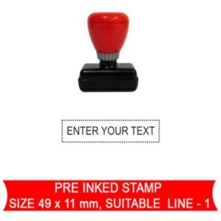 pre inked line stamp 5