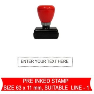 pre inked line stamp 7