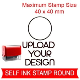 self ink stamp upload your design round