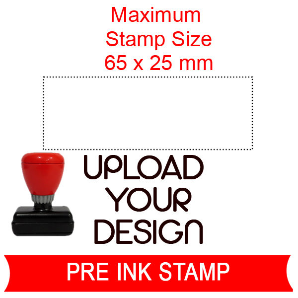 upload your design pre ink stamp
