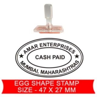 egg shape rubber stamp