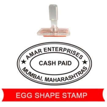 egg shape rubber stamp