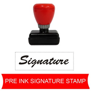 signature stamps pre inked