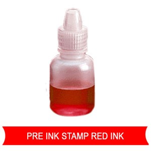 refill pre inked stamps Red colour