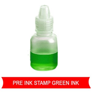 refill pre inked stamps green colour