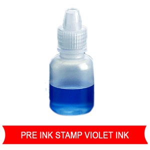 refill pre inked stamps violet colour