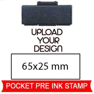 upload your stamp design pocket pre ink stamp