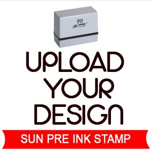 upload your stamp design sun pre ink stamp