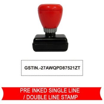 Pre Inked Stamp- 1 Line / 2 Line / 3 Line / 4 Line / 5 Line, 6 Line Stamp
