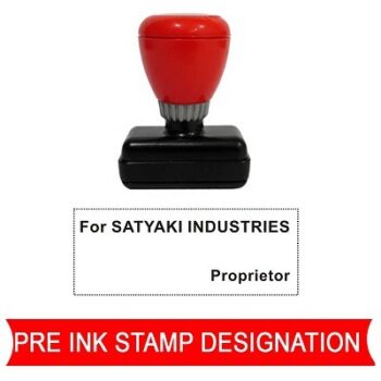 Pre Inked Stamps Designation