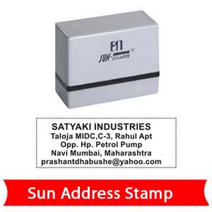 sun address stamp