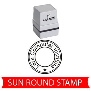 sun round stamp