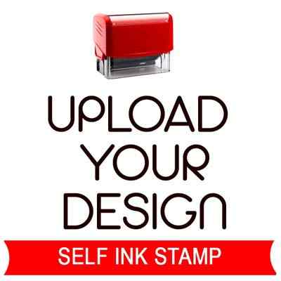 upload your stamp design Self ink stamp
