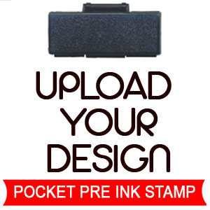 upload your stamp design pocket pre ink stamp