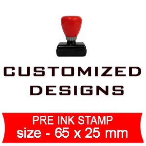 pre ink stamp customized 65 x25