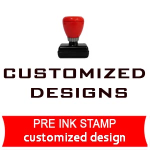 pre ink stamp customized