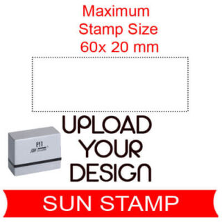 upload your design sun pre ink stamp