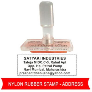 nylon rubber Stamps Address